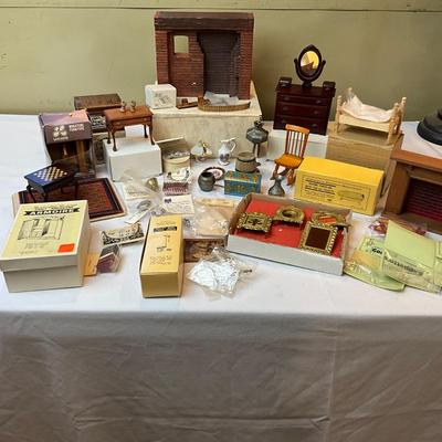 948 Large Lot of Various Doll House Furniture Pieces