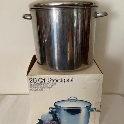 20 Qt Stainless Steel Stock Pot