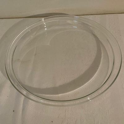 Glass Pie Dome w/platter