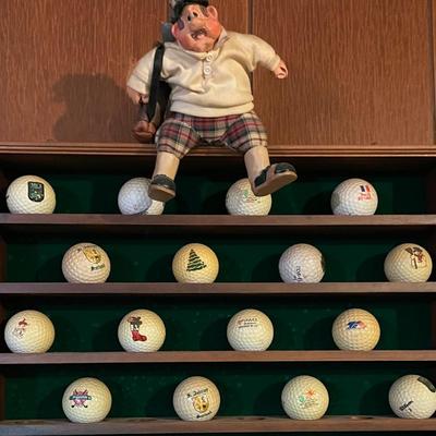 Golf Ball Display + 22 Balls