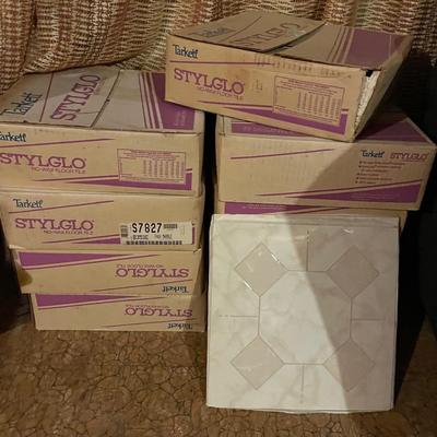 9 boxes StyleGlo Vinyl Tile