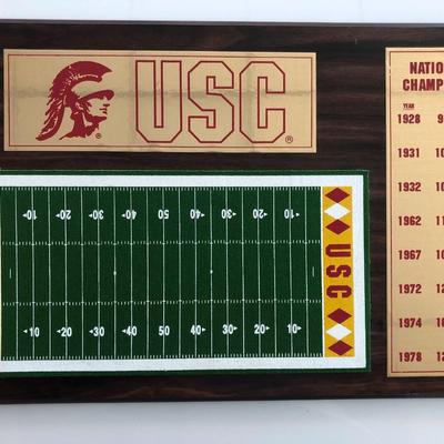 USC Football National Champions Plaque