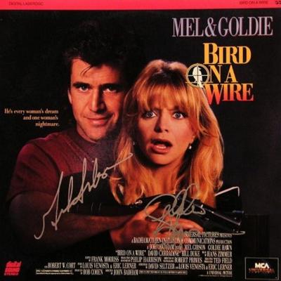 Mel Gibson and Goldie Hawn signed LaserDisc 
