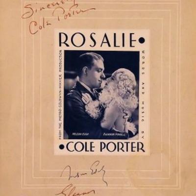 Cole Porter Rosalie signed sheet music 