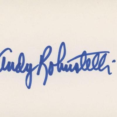 Andy Robustelli original signature