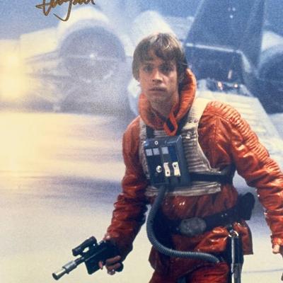 Star Wars Mark Hamill signed movie photo