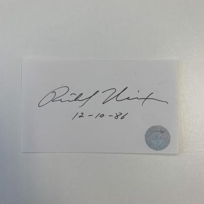 Richard Nixon original signature.