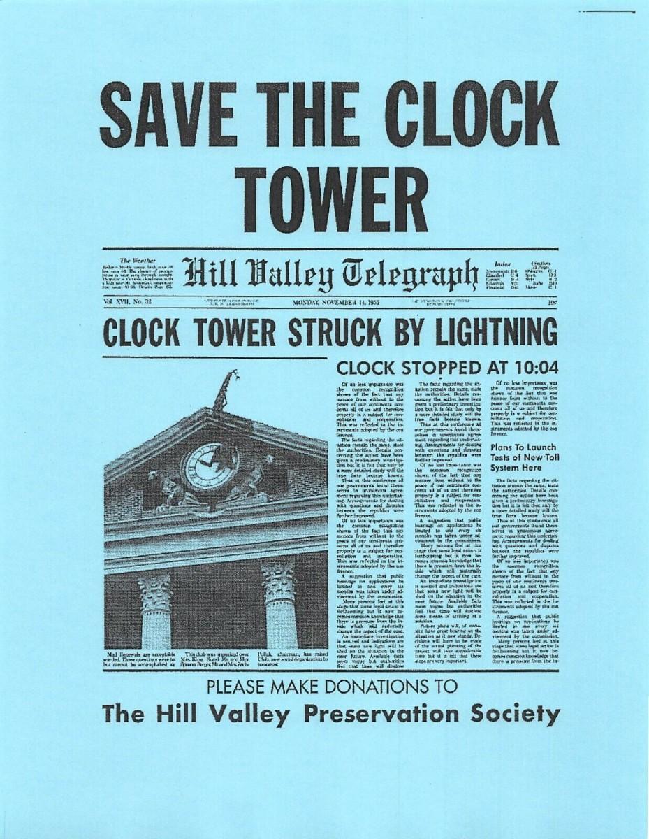 Back to the Future Newspaper Article Prop Print | EstateSales.org