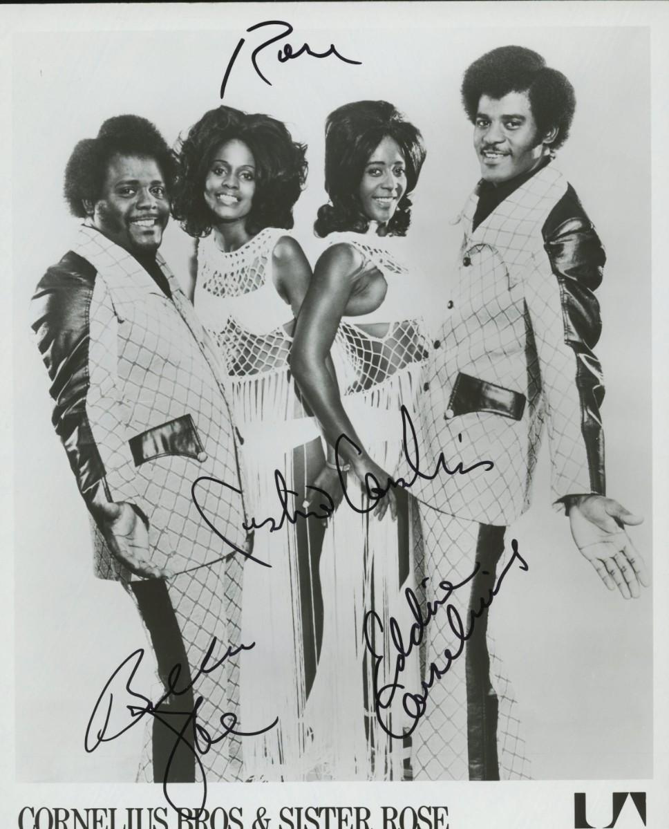 Cornelius Brothers & Sister Rose signed photo. | EstateSales.org