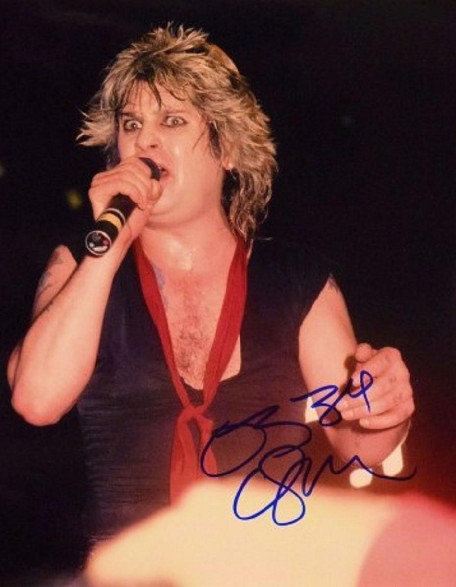 ozzy osbourne signed picture