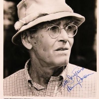 Henry Fonda signed On Golden Pond photo 