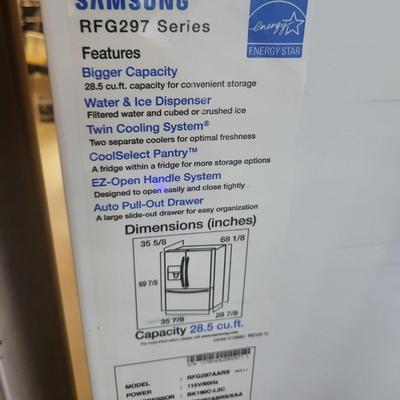 Samsung RFG297 Series, Model RFG297AARS