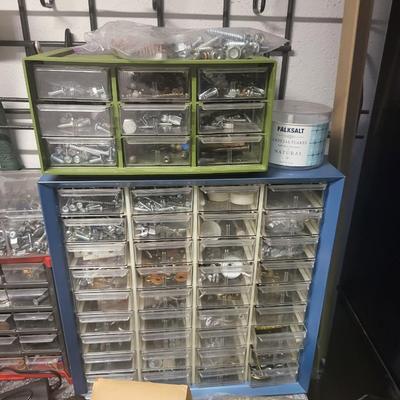 Complete Garage Cabinet Contents Lot