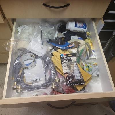 Complete Garage Cabinet Contents Lot