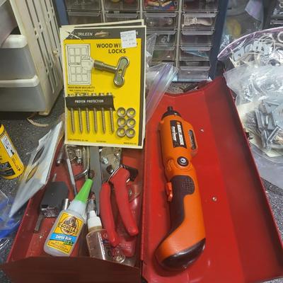 Complete Garage Cabinet Contents Lot