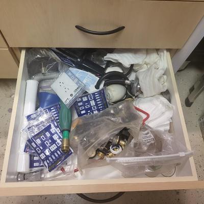 Complete Garage Cabinet Contents Lot