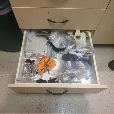 Complete Garage Cabinet Contents Lot