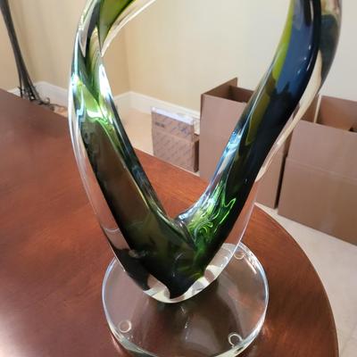Signed John Mc Donald Glass Sculpture
