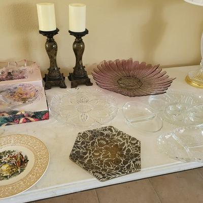 Large Pink Plate Lot