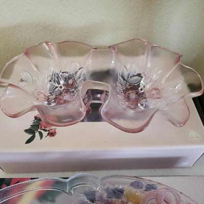 Large Pink Plate Lot
