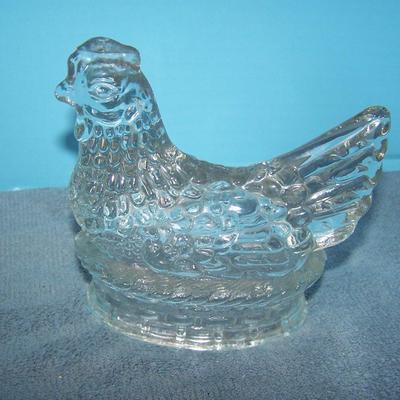 LOT 106 FOUR WONDERFUL VINTAGE GLASS CANDY CONTAINERS