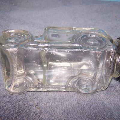 LOT 107 SIX WONDERFUL VINTAGE GLASS CANDY CONTAINERS