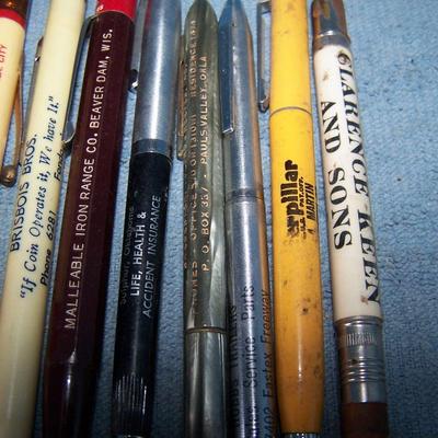 LOT 108 GREAT BUNCH OF OLD PEN/PENCILS