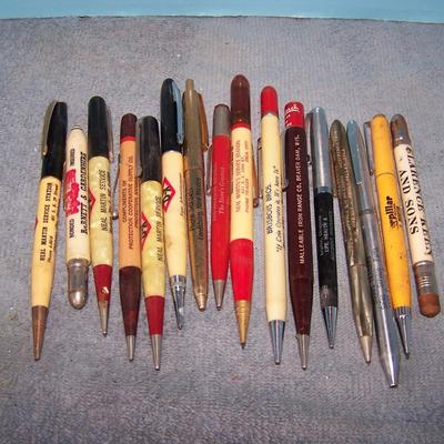 LOT 108 GREAT BUNCH OF OLD PEN/PENCILS