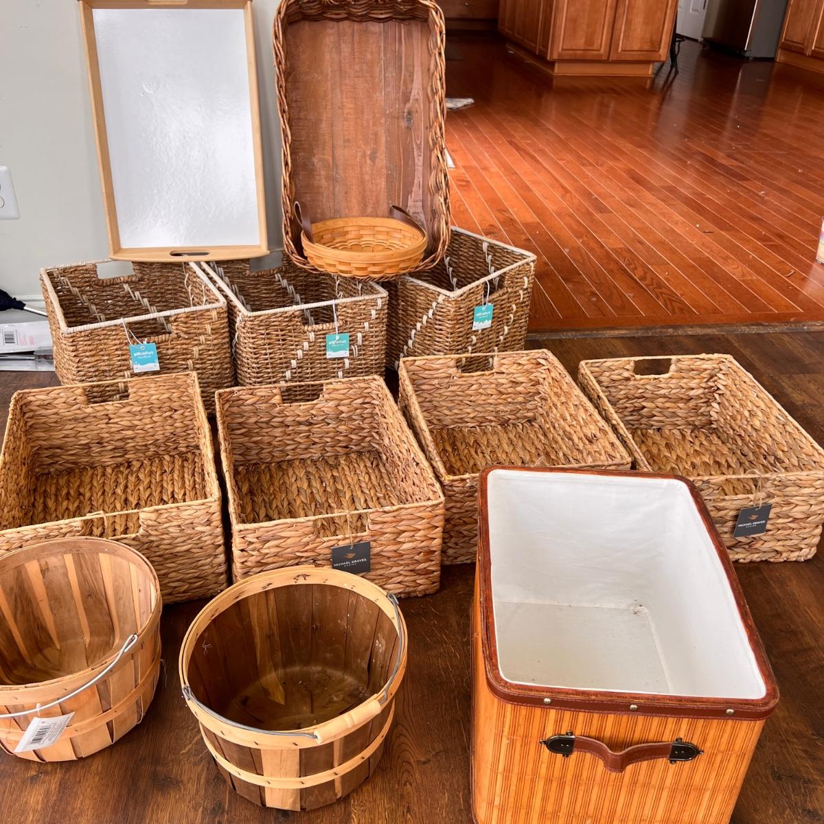 Big Lot Baskets, Trays