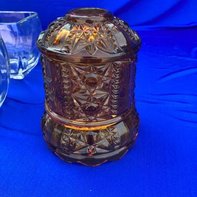 Cool Retro Plastic Purse ðŸ‘œ, Libby Votive Cups and an Amber Votive Candle Holder