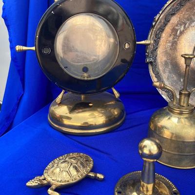 A Bunch of Shiny Golden Brass and Quadruple Silver Plated Basketey Plate Thing