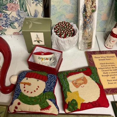 Jim Shore Santa, Large Santa, Feather Tree And More.