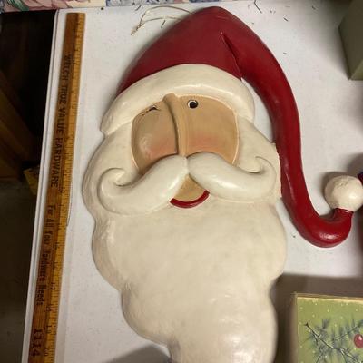 Jim Shore Santa, Large Santa, Feather Tree And More.