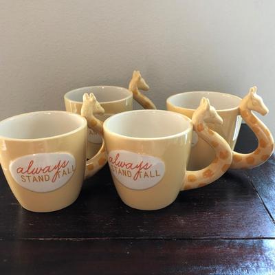 (4) cute and unusual coffee mugs New never used.