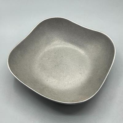 Vintage Wilton Rounded Square Serving Dish Pewter Bowl