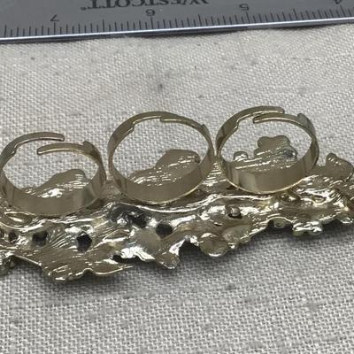 Vintage Enamel Floral Ring