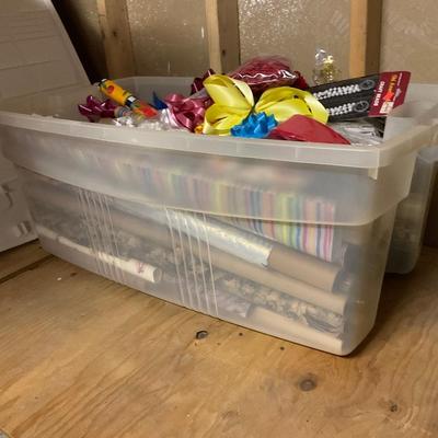 Wrapping Paper And Ribbon,Large Tote.