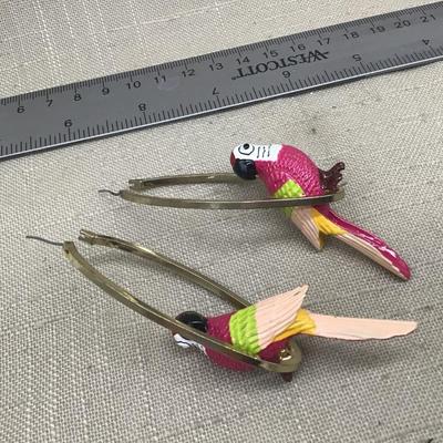 Large Metal Parrot 🦜 Earrings