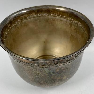 Silver Plated Ice Bucket Bowl