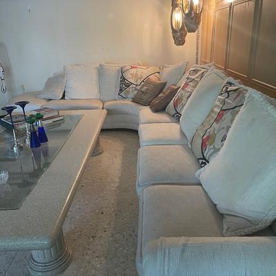 Huge White Custom Sofa