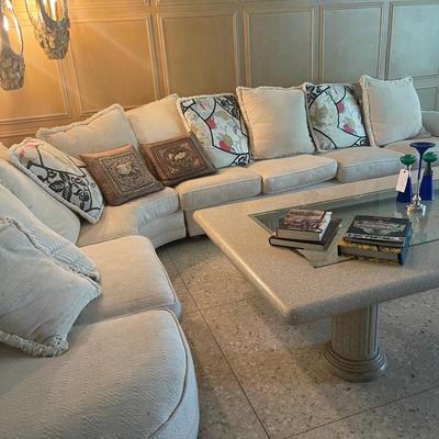Huge White Custom Sofa