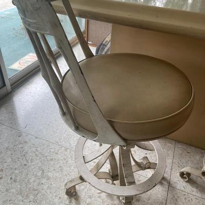 Set of Three MCM Swivel Bar Stools