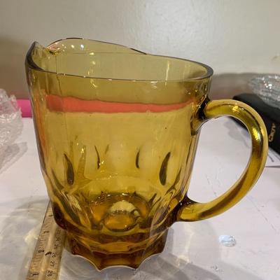 Vintage Amber Pitcher