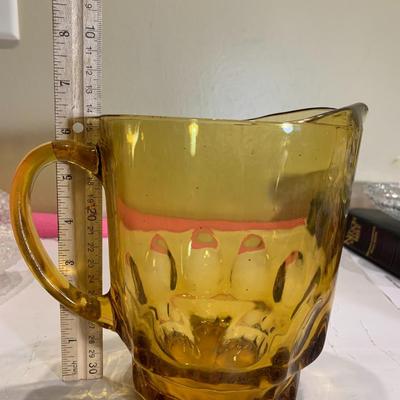 Vintage Amber Pitcher