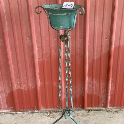 Vintage Hand Crafted Iron Planter
