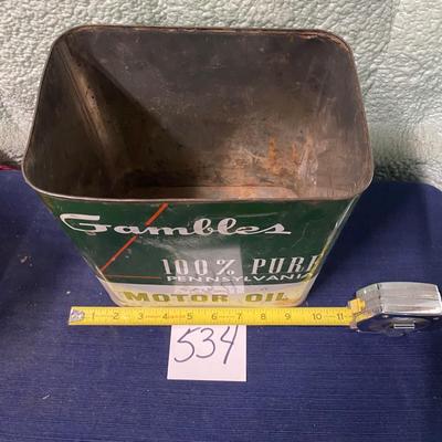 Vintage Collector Can
