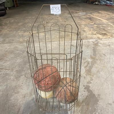 Vintage Cage Display