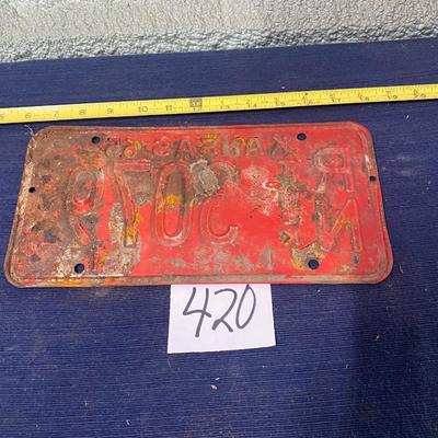 Vintage 1965 License Tag