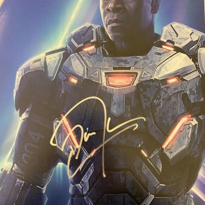 Avengers: Endgame Don Cheadle signed movie photo. GFA Authenticated