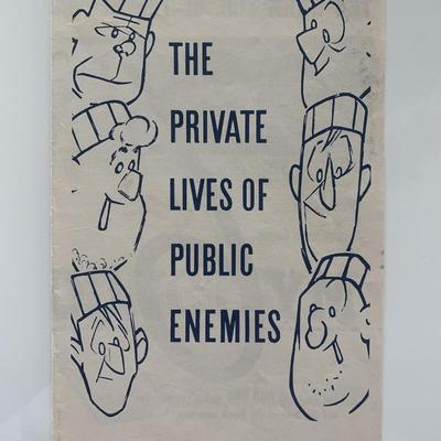 The Private Lives Of Public Enemies unsigned program